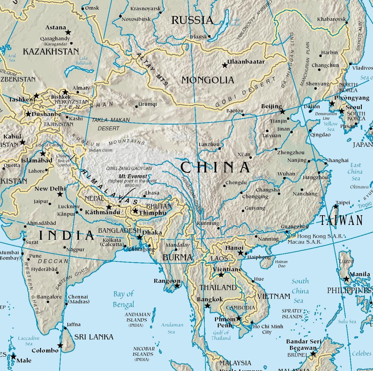Mongol platou localizare pe harta