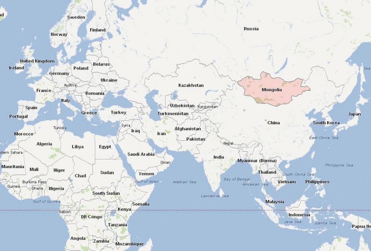 harta Mongolia hartă asia