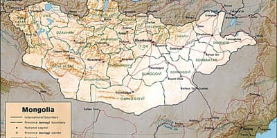 Mongolia hartă