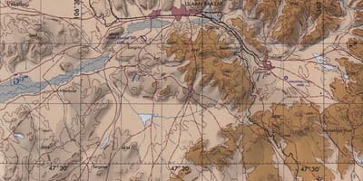 Harta Mongolia topografice