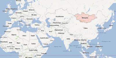 Harta Mongolia hartă asia