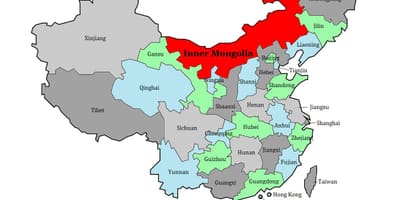 Harta regiunea Mongolia